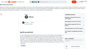 Reddit - Wheel Bolt Pattern Compatibility