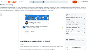 Reddit - USA Plug Socket Adaptors