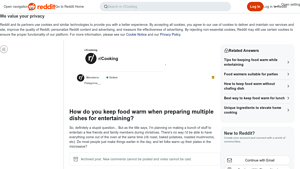 Reddit - Recipe Planning Guide