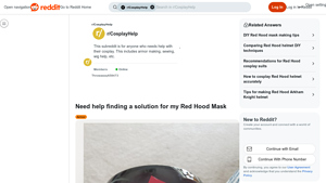 Red Hood Mask - Acrylic Visor Solutions