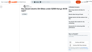 Tuttio - Electric Dirt Bike Under $2500