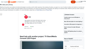 Reddit - LED TV Stand Project