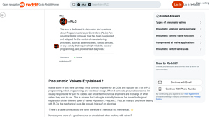 Reddit - Pneumatic Valves Guide
