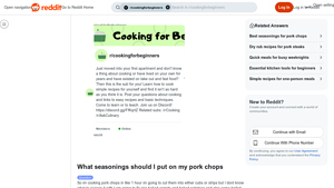 Reddit - Seasoning Essentials