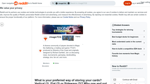 Reddit - Card Storage Preferences