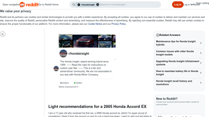 Reddit - Durable LED Lights for 2005 Honda Accord EX