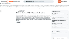 Reddit - Mini Wireless USB C Transmitter/Receiver