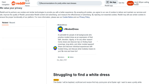 Reddit - White Dress Guide