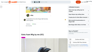 Reddit - Goku Foam Wig