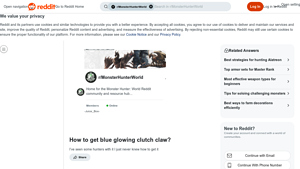 Reddit - Blue Glowing Clutch Claw Guide