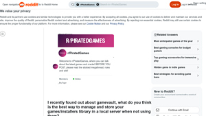 GameVault - Game File Management Service