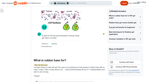 Reddit - Rubber Base Gel