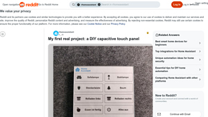 DIY Capacitive Touch Panel - ESPHome Project