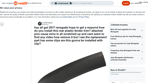 Jeep - Renegade Rear Fender Trim