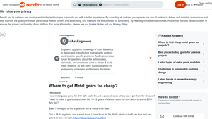 Affordable Metal Gears - Budget Options