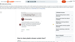 Reddit - Shower Curtain Liner & Laundry Essentials
