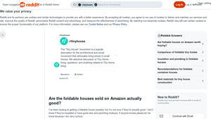 Reddit - Foldable House Concerns