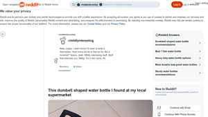 Local Supermarket - Dumbbell Shaped Water Bottle