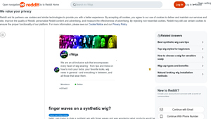 Reddit - Synthetic Wig with Finger Waves
