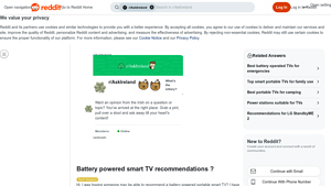 Reddit - Portable Smart TV Recommendations