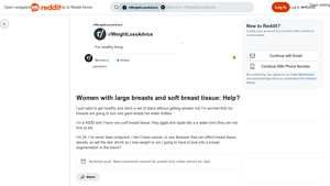Reddit - Personal Experiences with Breast Characteristics