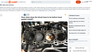 Reddit - Head Gasket Preparation Tips