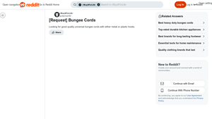 Reddit - Universal Bungee Cords