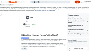 Reddit - Hidden Hinge for Interior Doors