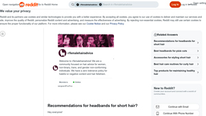 Reddit - Headbands for Short, Slippery Hair
