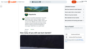 Reddit - Burn Barrels
