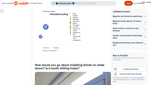 Reddit - Magnetic Blinds and Window Films