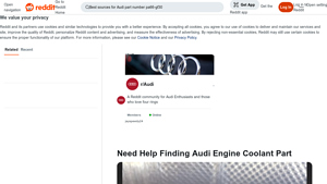 Audi - PA66-GF30 Replacement Part