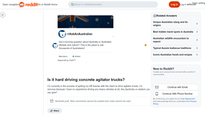 Concrete Agitator Trucks - Heavy Rigid License Requirements