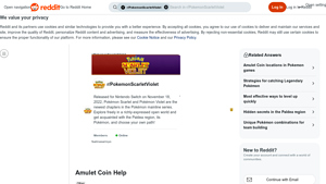 Screenshot of Amulet Coin Help : r/PokemonScarletViolet - Reddit