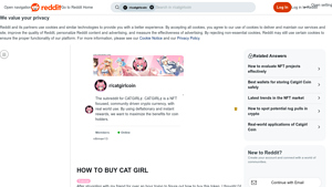 Screenshot of HOW TO BUY CAT GIRL : r/catgirlcoin - Reddit