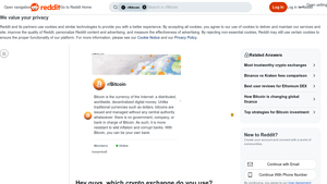 Screenshot of Hey guys, which crypto exchange do you use? : r/Bitcoin - Reddit