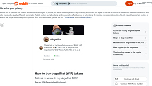 Screenshot of How to buy dogwifhat (WIF) tokens - Reddit
