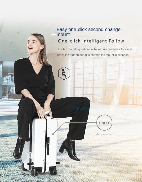 An application scenario or product detail of remote control luggage that follows you - Image 1