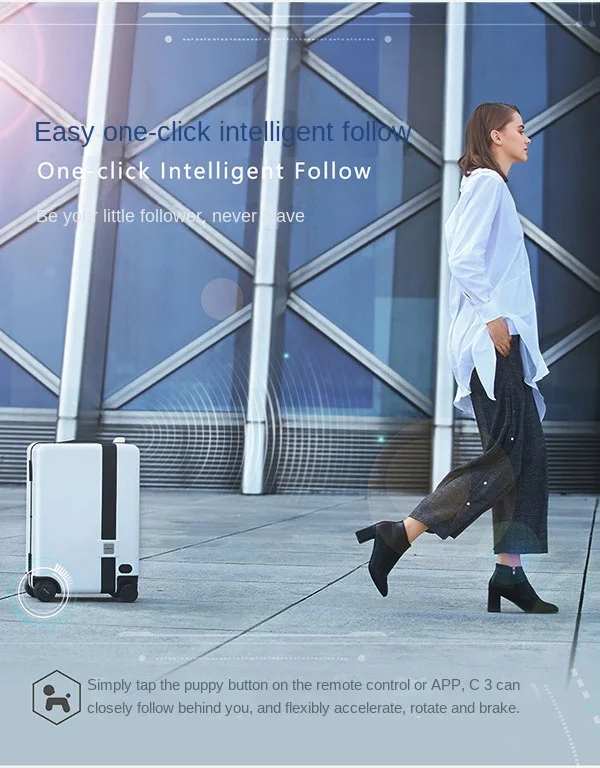 An application scenario or product detail of remote control luggage that follows you - Image 8
