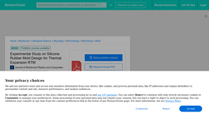 ResearchGate - Silicone Rubber Mold for TERTM