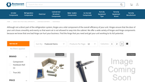 True - Top Door Hinge Kit