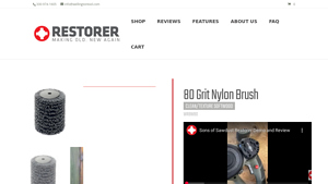 Restorer Tools - Nylon Brush Attachment 80 Grit