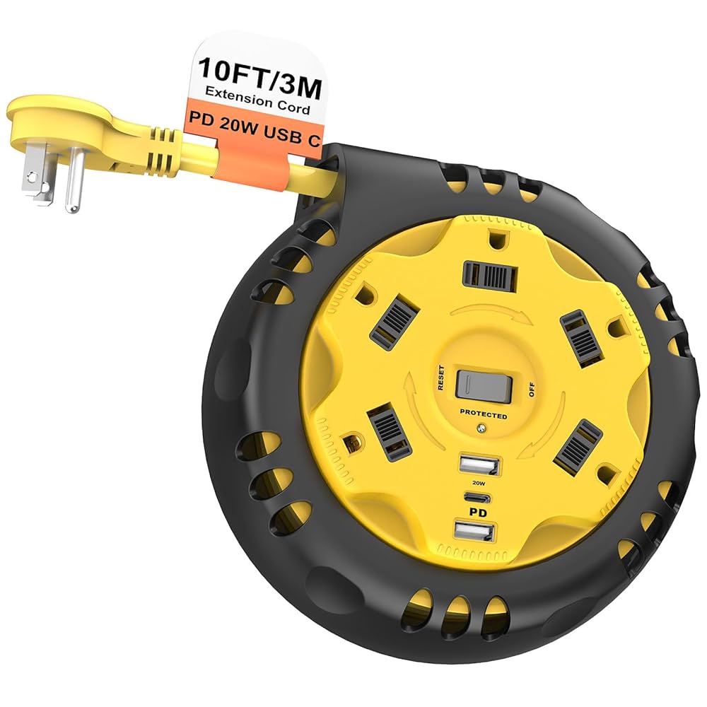 An application scenario or product detail of retractable outdoor extension cord - Image 3