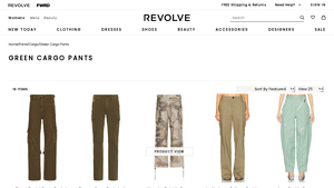 Revolve - Green Cargo Pants