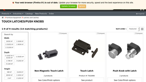 Richelieu - Touch Latches & Push Knobs