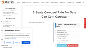 Rides Beston - 3 Seats Carousel Ride