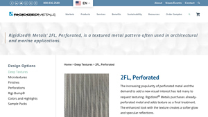 Rigidized - 2FL Perforated Metal