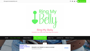 Ring My Belly - Holiday Mistletoe Dangle Belly Ring