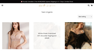Risette Lingerie - Strapless Push-Up Bralette Set