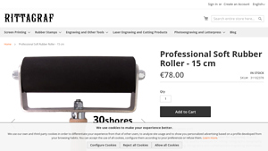 Rittagraf - Professional Soft Printmaking Roller